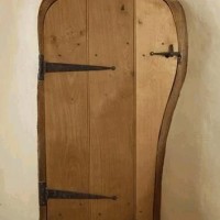 Unique Oak airing cupboard door title=