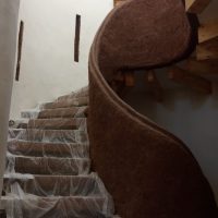 Wattle and daub stair baluster title=